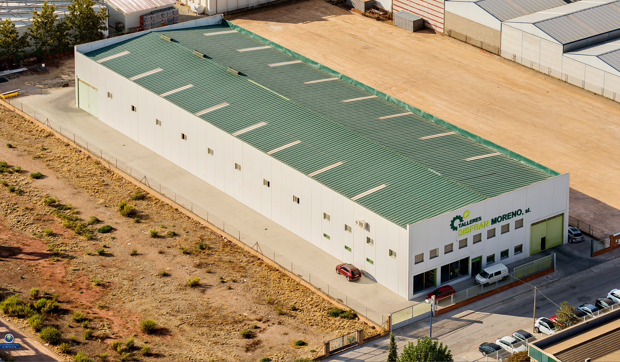 Imagen aérea de las instalaciones actuales